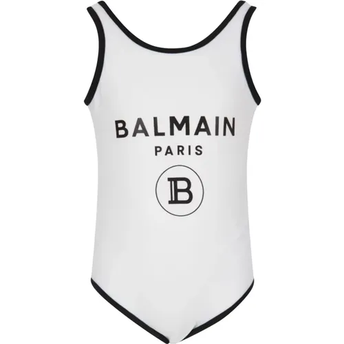 Logo Kinder Badeanzug Kostüm Intero - Balmain - Modalova