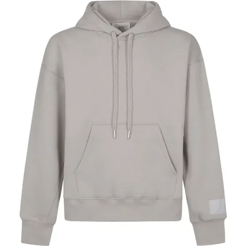 Grey Hoodie Sweaters , male, Sizes: S - Ami Paris - Modalova