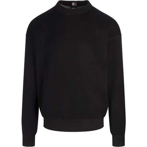 Wool Blend Crew Neck Sweater , male, Sizes: 3XL, S, 2XL, L, XL - Hugo Boss - Modalova