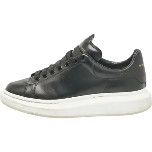 Pre-owned Leather sneakers , male, Sizes: 10 1/2 UK - Alexander McQueen Pre-owned - Modalova