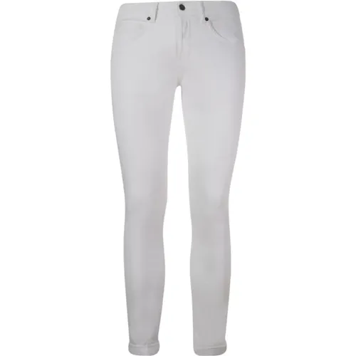Weiße Skinny Fit Jeans , Herren, Größe: W35 - Dondup - Modalova