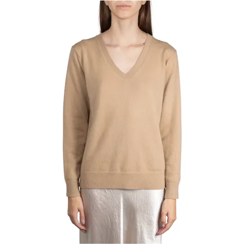 Camel Sweaters for Men , female, Sizes: M, L, S, XS - Vince - Modalova