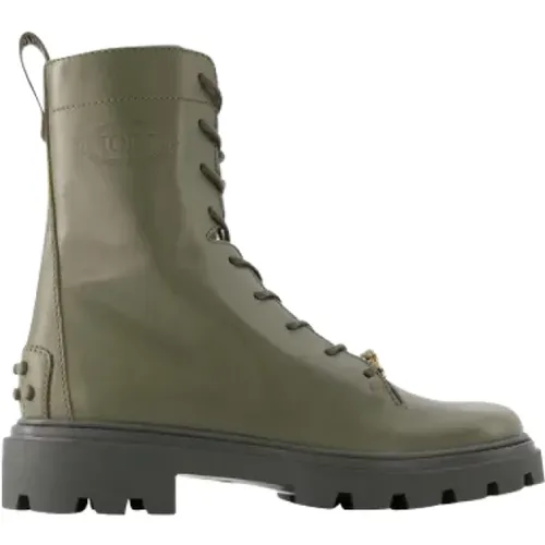 Leather boots , female, Sizes: 4 UK, 3 UK - TOD'S - Modalova
