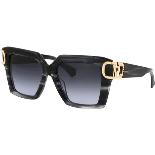 Stylish V-Uno Sunglasses for Summer , female, Sizes: 55 MM - Valentino Garavani - Modalova