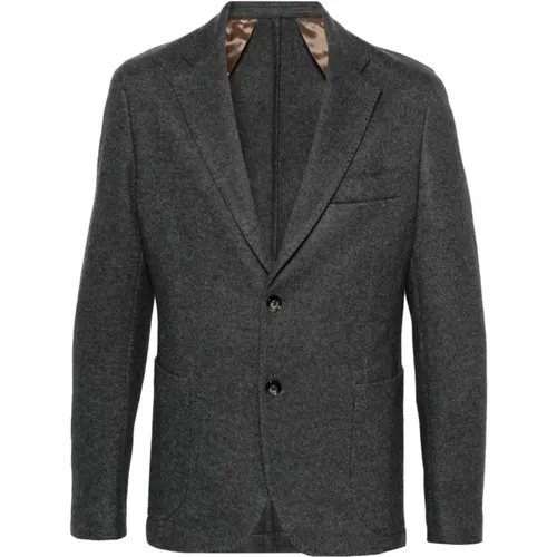 Anthrazit Dynamische Jacke 205,Dynamische Perlenjacke - Barba Napoli - Modalova