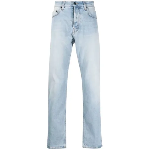 Slim Fit Stonewashed Jeans , Herren, Größe: W32 - Haikure - Modalova