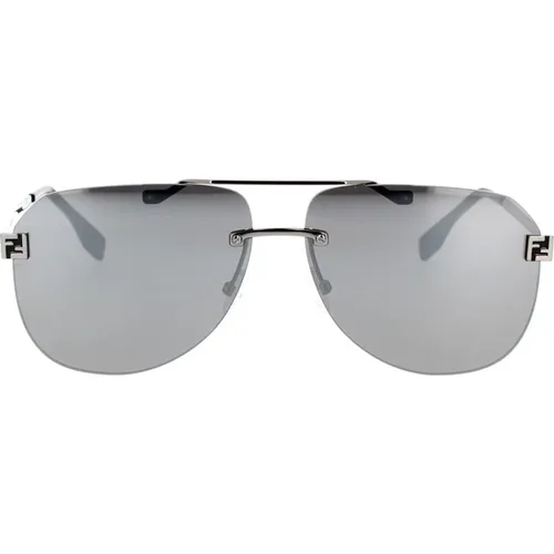 Square Pilot Sunglasses Sky Collection , unisex, Sizes: 61 MM - Fendi - Modalova