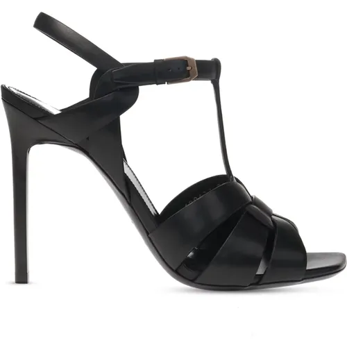 ‘Tribute’ heeled sandals , female, Sizes: 3 UK - Saint Laurent - Modalova