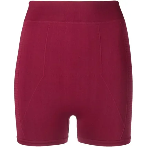 Fuchsia High-Waisted Shorts , female, Sizes: L, S - Rick Owens - Modalova