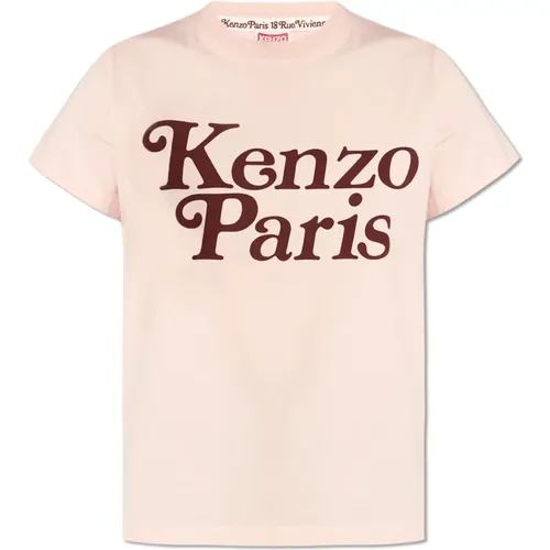 T-Shirt mit Logo , Damen, Größe: XS - Kenzo - Modalova