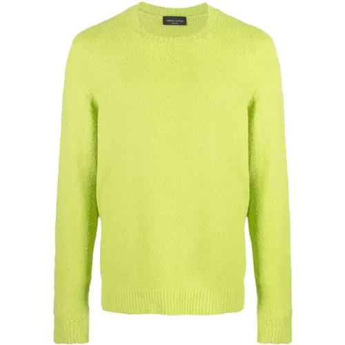 Stylish Pullover with Girocollo Neckline , male, Sizes: L, XL, M, S - Roberto Collina - Modalova