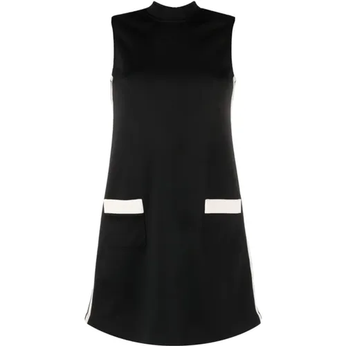Short Jersey Dress with Contrast Details , female, Sizes: XS - Palm Angels - Modalova