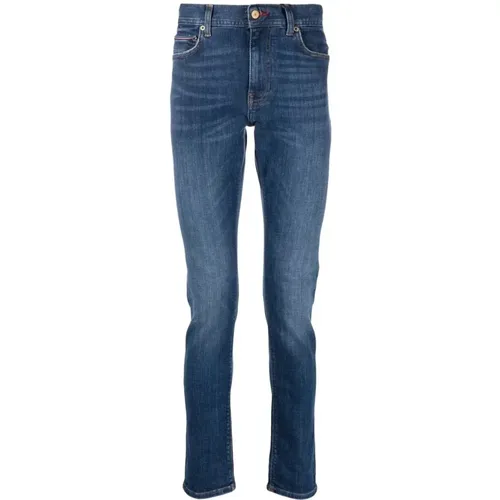 Slim Layton Rick Blaue Jeans , Herren, Größe: W34 L32 - Tommy Hilfiger - Modalova