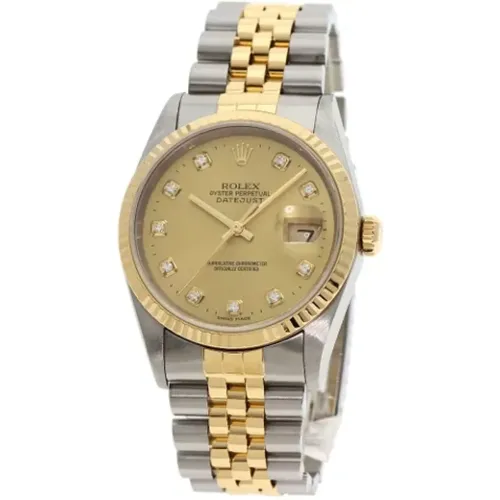 Pre-owned Gold watches , male, Sizes: ONE SIZE - Rolex Vintage - Modalova