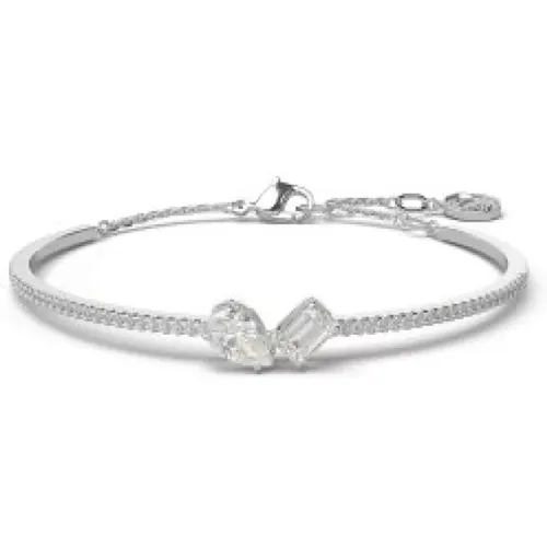 Mesmera Bracelet, Rhodium Plated, Crystal Pave and Zirconia , female, Sizes: ONE SIZE - Swarovski - Modalova