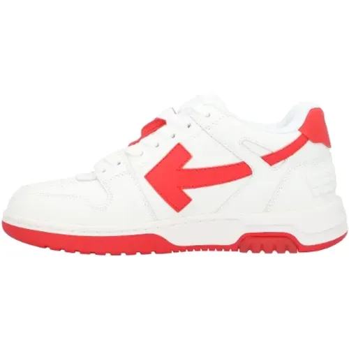 Off , Leather sneakers , female, Sizes: 3 UK - Off White - Modalova