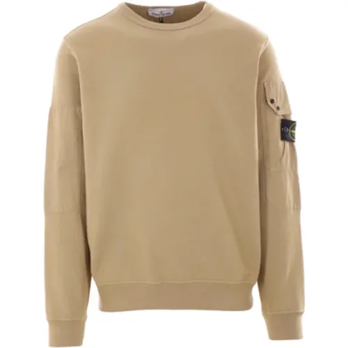 Cargo Pocket Cotton Jersey Sweater , male, Sizes: L, M, XL - Stone Island - Modalova