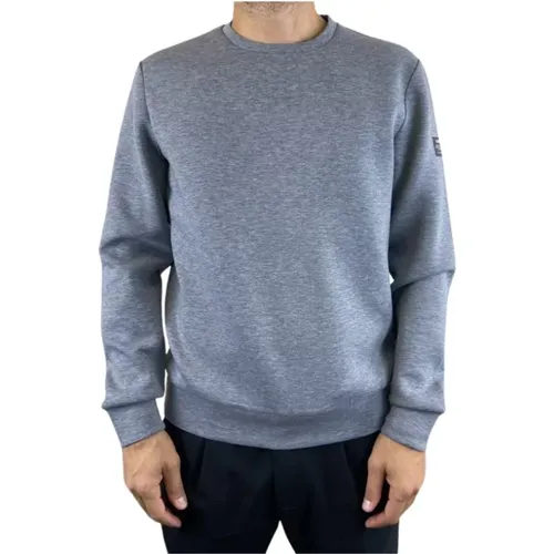 Grauer Rundhalsausschnitt Pullover , Herren, Größe: XL - ECOALF - Modalova