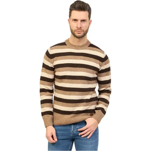 Colorful Striped Sweater , male, Sizes: S - YES ZEE - Modalova