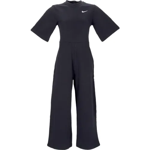 Schwarz/Weiß Trainingsanzug Jumpsuit Sportbekleidung , Damen, Größe: M - Nike - Modalova