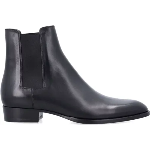 Closed Chelsea Boots Aw24 , male, Sizes: 6 UK, 8 UK, 9 UK, 11 UK, 7 UK - Saint Laurent - Modalova