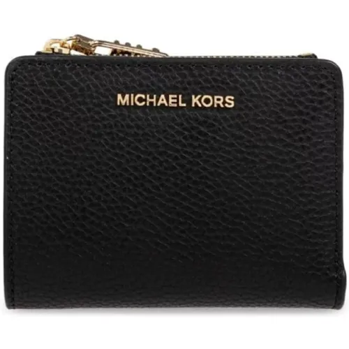 Schicke Schwarze Brieftasche mit Gold-Logo - Michael Kors - Modalova