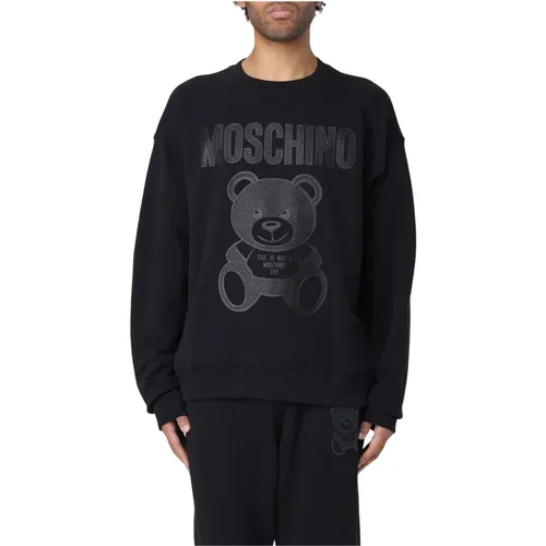 Sweatshirts , male, Sizes: S, M, L - Moschino - Modalova