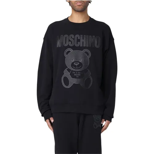 Sweatshirts , male, Sizes: S, M, XL, L - Moschino - Modalova