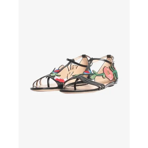 Pre-owned Leather sandals , female, Sizes: 6 UK - Gucci Vintage - Modalova