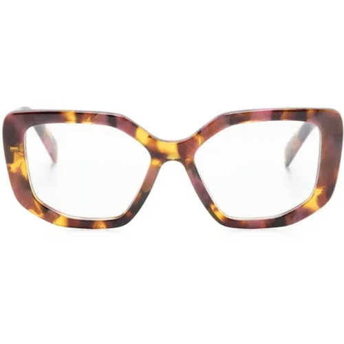 Havana Optical Frame , female, Sizes: 52 MM - Prada - Modalova