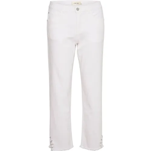 Ankle Jeans - Coco Fit Hose , Damen, Größe: W32 - Cream - Modalova