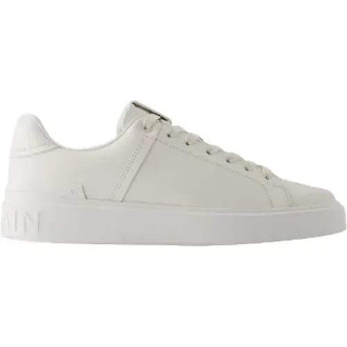 Pre-owned Leather sneakers , male, Sizes: 5 UK - Balmain Pre-owned - Modalova