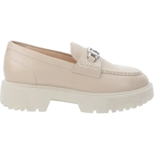 Leather Loafers for Women , female, Sizes: 7 UK - Nerogiardini - Modalova