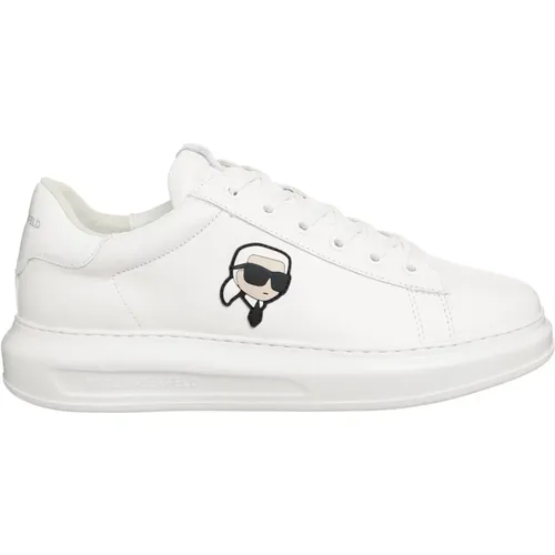 K/Ikonik Kapri Sneakers - Schnürverschluss, Einfaches Muster , Herren, Größe: 40 EU - Karl Lagerfeld - Modalova