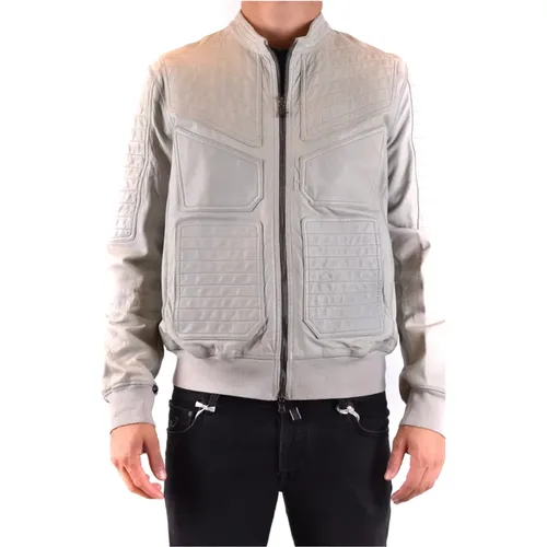 Ice Leather Jacket Ss21 , male, Sizes: L, M - Neil Barrett - Modalova
