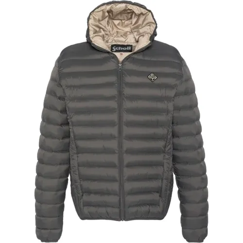 Verado Hooded Light Down Jacket , Herren, Größe: 3XL - Schott NYC - Modalova