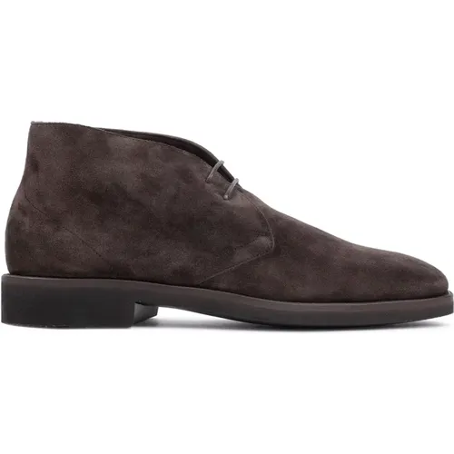 Braune Wildleder Stiefeletten Eleganter Stil - Tom Ford - Modalova