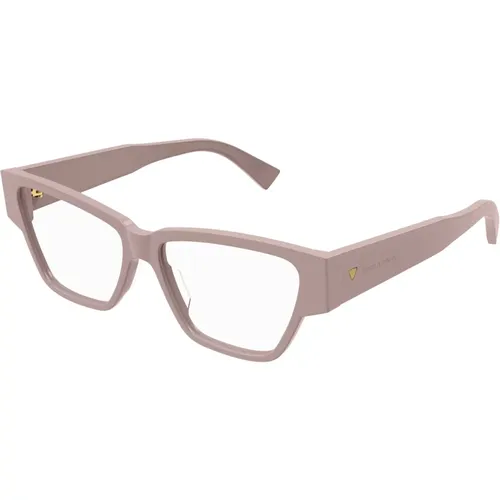 Stylish Eyeglasses Frame for Women , female, Sizes: 55 MM - Bottega Veneta - Modalova