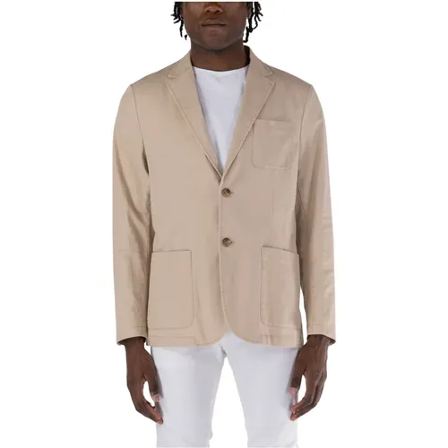 Linen Blend Jacket , male, Sizes: M - Guess - Modalova