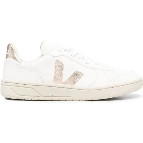 Weiße Leder Freizeit Sneakers , Damen, Größe: 39 EU - Veja - Modalova