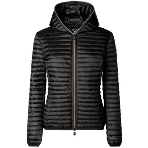 Schwarze Steppjacke , Damen, Größe: 2XL - Save The Duck - Modalova