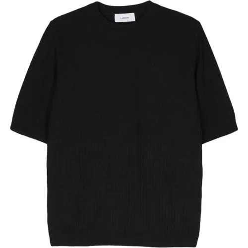 Schwarze T-Shirts & Polos für Männer , Herren, Größe: L - Lardini - Modalova