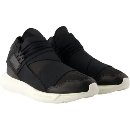 Pre-owned Leather sneakers , female, Sizes: 8 1/2 UK - Yohji Yamamoto Pre-owned - Modalova