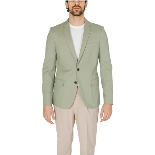 Grüner Blazer Mit Knopfverschluss - Antony Morato - Modalova