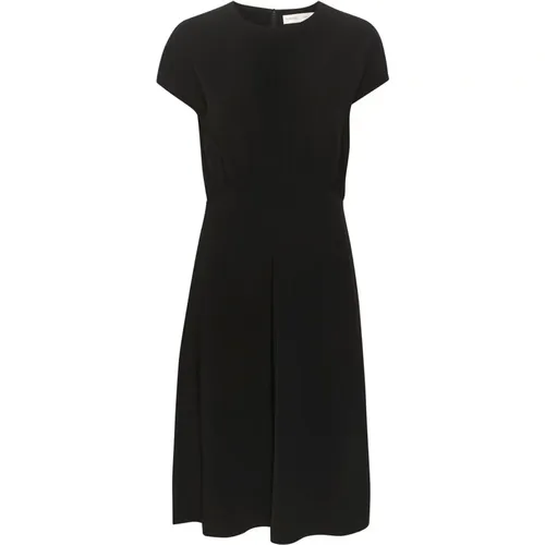 Schwarzes Kleid mit Rüschenbund , Damen, Größe: XL - InWear - Modalova