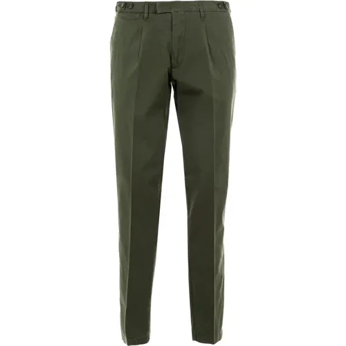 Elegant Cotton Chino Pants Military , male, Sizes: 2XL - Liu Jo - Modalova