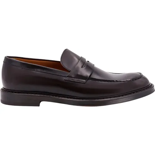 Braune Lackleder Loafers - Aw23 , Herren, Größe: 42 1/2 EU - Doucal's - Modalova