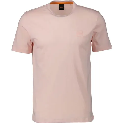 Light Tiles T-Shirt Men , male, Sizes: XL, M - Boss Orange - Modalova