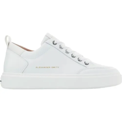 Luxuriöse Weiße Street Style Sneakers , Herren, Größe: 40 EU - Alexander Smith - Modalova
