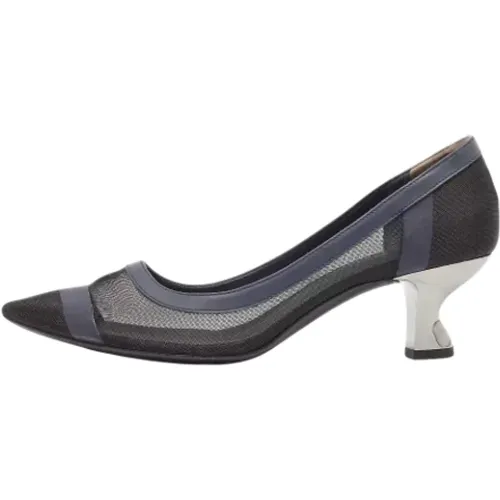 Pre-owned Leather heels , female, Sizes: 4 1/2 UK - Fendi Vintage - Modalova